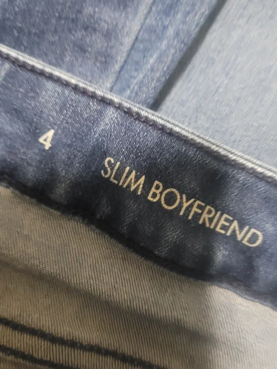 Calvin Klein Women's Medium Blue Slim Boyfriend Jeans Size 4 - Picture 3 of 5